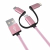 3in1 2.4a Type-C Micro Usb İphone 5,6,7,8 Halat Usb Kablo