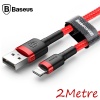 Baseus İPhone 12-11,11 PRO XS-XR 7-8 2 Metre  Halat Usb Şarj Kablosu