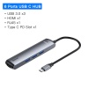 Baseus Usb Type C 6in1 HDMI 3x USB 3.0 RJ45 Çoğaltıcı Adaptör