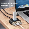 Baseus Square round 4in1 USB HUB Adaptör (USB3.0 TO USB3.0*1+USB2.0*3) 1m