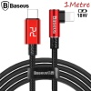 Baseus MVP Elbow Type-C to iPhone PD 18W Hızlı Şarj Usb Kablo 1metre