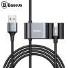 Baseus İPhone Usb Kablo+ Araba Arka Koltuk Çift Usb Çoğaltıcı-Special Data Cable for Backsea