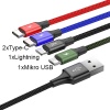 Baseus Rapid Serisi 3.5A 4in1 Lightning. Micro Usb 2X Type C Hızlı Şarj Kablosu 1.2 Metre CA1T4-B01