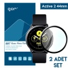 GOR Galaxy Watch Active 2 44mm 3D kavisli Nano Glass Ekran Koruyucu 2 Adet Set