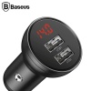 Baseus Digital Display 24W 4.8A Dual USB Çİft Usb Hızlı Araç Şarjı