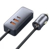 Baseus Share Together PPS 120W 4 Portlu (3 USB+1 Type-C) Hızlı Araç Şarjı 1.5m