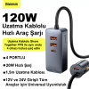 Baseus Share Together PPS 120W 4 Portlu (2 USB+2 Type-C) Hızlı Araç Şarjı 1.5m