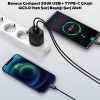 Baseus Compact 20W USB + TYPE-C Çıkışlı QC3.0 Hızlı Şarj Başlığı Şarj Aleti