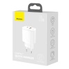 Baseus Compact 20W USB + TYPE-C Çıkışlı QC3.0 Hızlı Şarj Başlığı Şarj Aleti