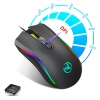 HXSJ A869 7200DPI Ayarlanabilir RGB Işık Gaming Oyuncu Mouse