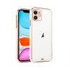 iPhone 11 6.1inç Gold Çerçeve Kamera Korumalı Silikon Bumper Kılıf