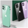 iPhone 11 6.1inç Renkli Kenar Şeffaf Kılıf Kamera Korumalı Silikon Kılıf