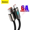 Baseus Display USB to Type-C 66W Hızlı Şarj Veri Kablosu 1mt