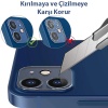 GOR İPhone 13 -13 Mini Best Full Tempered Cam Kamera Koruyucu 2Adet Set