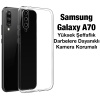 SM Galaxy A70 Kılıf Kamera Korumalı Ultra İnce Şeffaf Silikon Kılıf