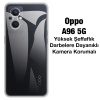 OPPO A96 5G Kılıf Kamera Korumalı Ultra İnce Şeffaf Silikon Kılıf