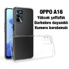 OPPO A16 Kılıf Kamera Korumalı Ultra İnce Şeffaf Silikon Kılıf