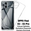 OPPO Find X3 - X3 Pro Kılıf Kamera Korumalı Ultra İnce Şeffaf Silikon Kılıf