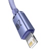 Baseus Crystal Shine Series USB to iPhone Lightning Hızlı Şarj ve Data Kablosu 2.4A 1.2m