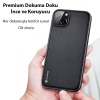 Dux Ducis Fino Serisi iPhone 14 Plus 6.7 Premium Dokuma Silikon Kılıf