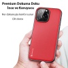 Dux Ducis Fino Serisi iPhone 14 Pro 6.1 Premium Dokuma Silikon Kılıf