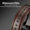 Dux Ducis Apple Watch 42-44-45MM için Business Deri Kayış Kordon