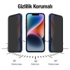 İPhone 14 6.1 3D Full Privacy Gizlilik Cam Ekran Koruyucu Anti-Spy