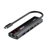 Plextone GS1 6in1 Type-c HDMI 4K-60Hz USB3.0 RJ45 100W Hızlı Şarj Hub-Çevirici Adaptör