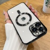 iPhone 14 Pro 6.1inç Renkli Kenar Lazer Çerçeveli Magsafe Uyumlu Silikon Kılıf