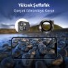 iPhone 14-14 Plus 3D Metal Çerçeveli Kamera Lens Koruyucu