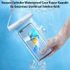 Baseus Cylinder Waterproof Case Kayar Kapaklı Su Geçirmez Universal Telefon Kılıfı