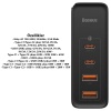 Baseus GaN2 Pro 100W PD 2C+2U Quick Charger Macbook Ultra Hızlı Şarj Aleti +100w PD Kablo