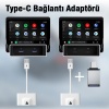 USB+Type-C Adaptör Android Kablosuz Carplay Adaptör Çevirici