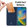 Dux Ducis iPhone 14 Pro 6.1 Kılıf Skin Pro Series Flip Cover Kapaklı Kılıf