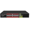 URANIUM POE-G1621SFP-300W 16 PORT GIGABIT+2XGB RJ45+1XSFP UPLINK POE RACKMOUNT SWITCH