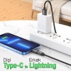 HOCO UA17 Erkek Dişi Type-C to iPhone Lightning Dönüştürücü Çevirici Adaptör