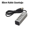 HOCO HB1 80cm Kablolu 4 Portlu USB Çoğaltıcı HUB Adaptör