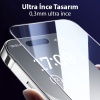 Baseus Schott iPhone 15 Pro Max Full Koruma Eye-Protection Tempered Cam Ekran Koruyucu