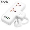 HOCO AC11A 2500W 2 Priz + 3 USB + 30W Type-C Multifonksiyonel Priz Çoğaltıcı Şarj Aleti