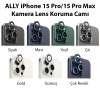 iPhone 15 Pro-15 Pro Max Kamera Lens Koruma Camı