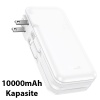 Hoco J126 USB-A+Type-C Çıkışlı Type-c+Lightning Kablolu 10000mAh Powerbank Şarj Aleti