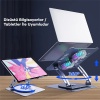 Universal T619G 360° Dönebilen Alüminyum Alaşım Soğutucu Masaüstü Laptop Standı