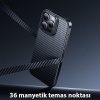 Hoco iPhone 15 Pro Max AS7 Kevlar Kılıf Manyetik Magsafeli Telefon Kılıfı