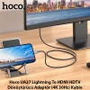 Hoco UA27 Lightning To HDMI HDTV Dönüştürücü Adaptör (4K 30Hz) Kablo