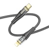 HOCO U121 Gold standard Transparent Discovery Edition 60W Type-C to iPhone Lightning Hızlı Şarj Data Kablo
