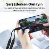 İphone 15 İçin Type-c Şarj + kulaklık 2İn1 Çevirici Adaptör 60W