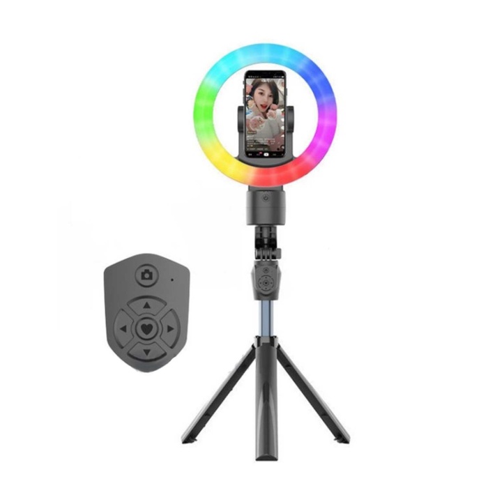 Universal WH-12 Uzaktan Kumandalı Rİng Light Selfie Çubuğu Tripod