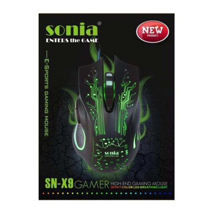 Sonia SN-X9 2400 DPI Kablolu Gaming Oyuncu Mouse