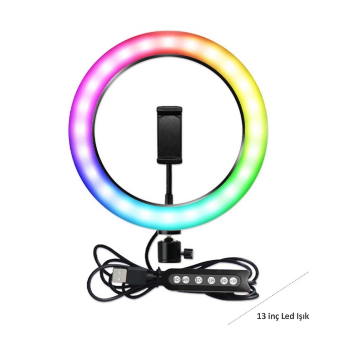 Universal RGB LED WH34 Ringlight 13 inç Led Işık