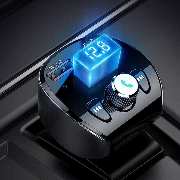 Joyroom JR-CL02 Bluetooth FM Transmitter 18W 2 Çıkışlı 3000 mAh Araç Şarj Aleti